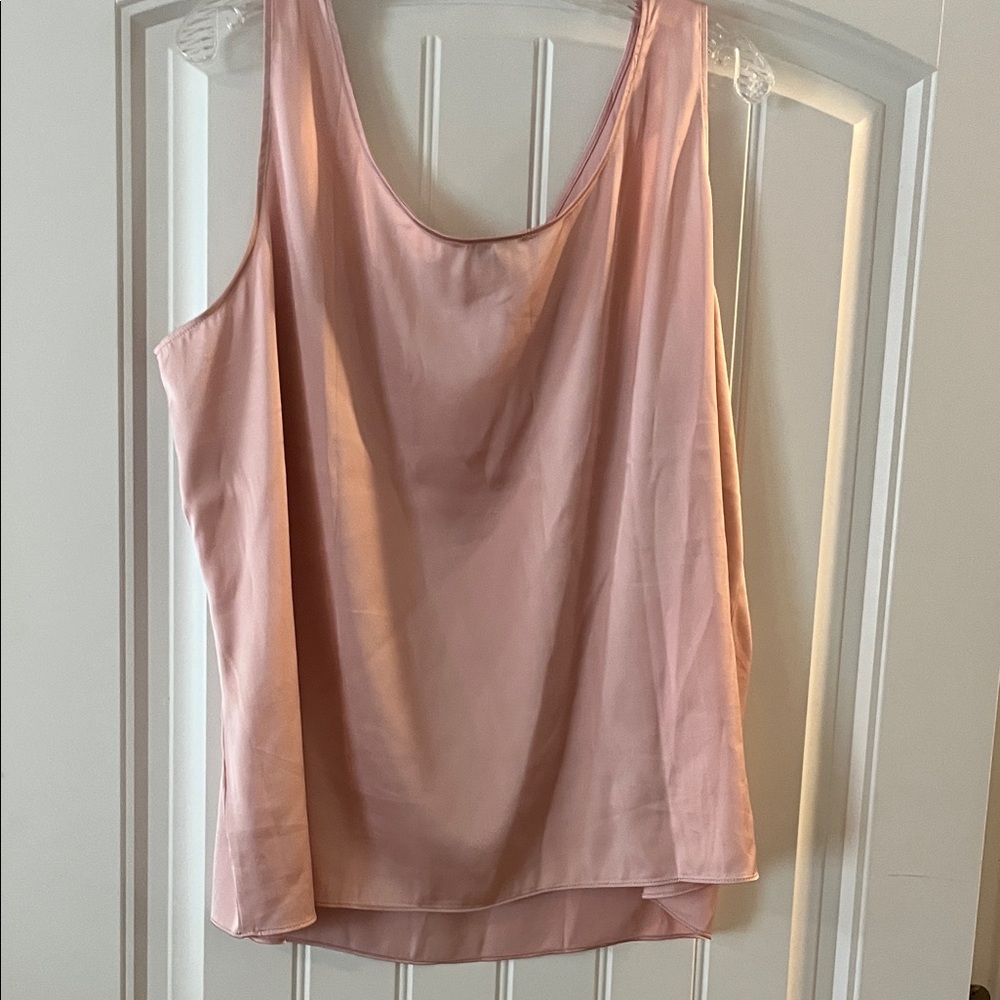Talbots 2X Elegant Pink Silk like Tank - Picture 4 of 4